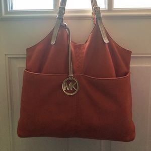 Orange Michael Kors purse